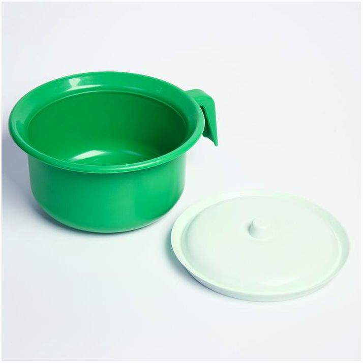 № 4026629 Горшок детский с крышкой, цвет зеленый перламутр, 1900 мл