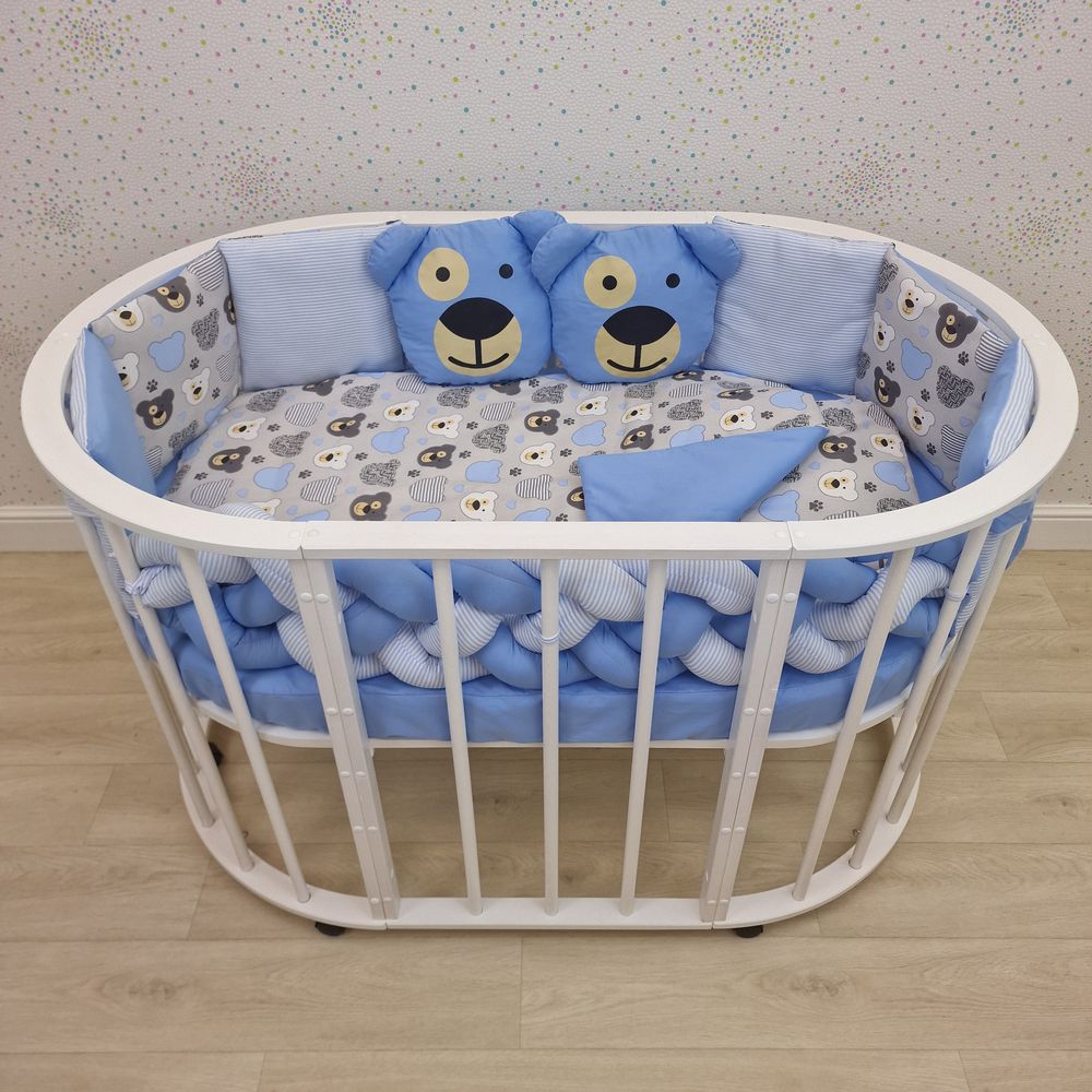 КПБ 14 пр (борт + пододеяльник + одеяло + наволочка + подушка + простынь (бязь) артикул анонс 1190-0-1бб_02