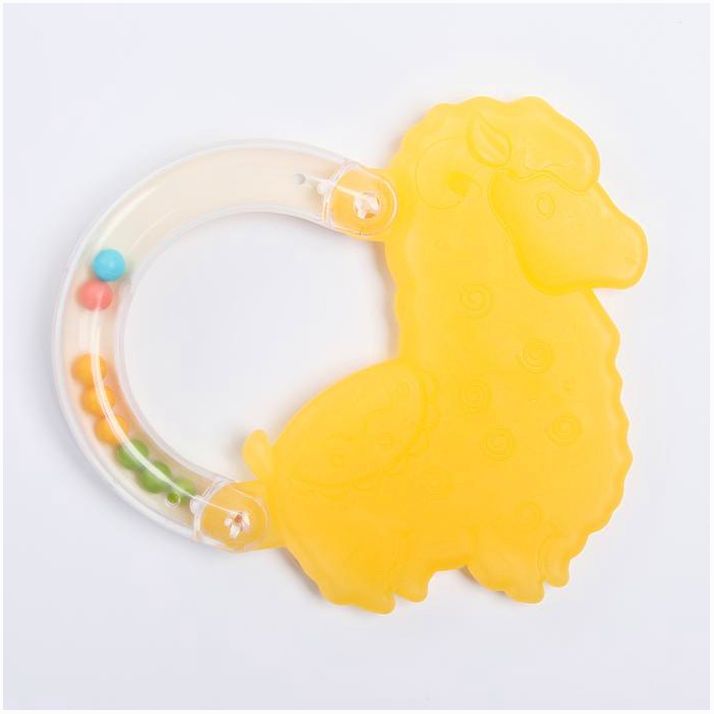 Картинка Прорезыватель с погремушкой «Лама», цвет МИКС (№4601152) от магазина Мир детей Товары для Новорожденных