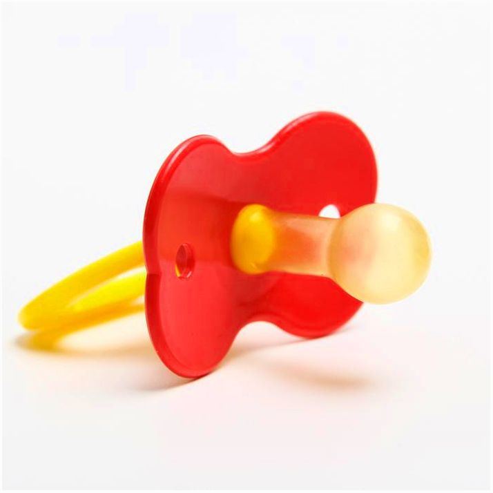 Картинка Пустышка латексная классическая «Цветочек» с кольцом, от 0 - 3 мес., цвета МИКС (№1476829) от магазина Мир детей Товары для Новорожденных