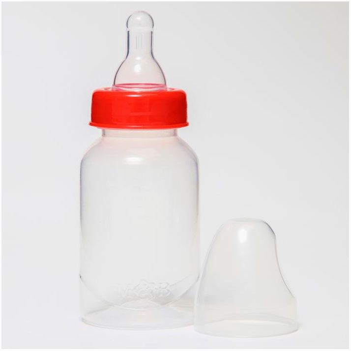 Картинка Бутылочка для кормления 150 мл цилиндр, цвет МИКС (№7012033) от магазина Мир детей Товары для Новорожденных