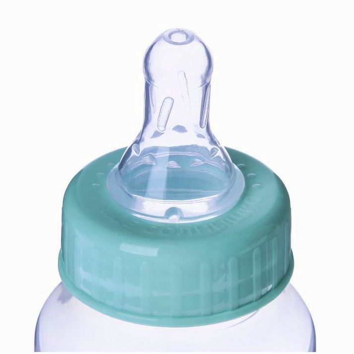 Картинка Бутылочка для кормления, классическое горло, 150 мл., от 0 мес., цвет бирюзовый (№2969797) от магазина Мир детей Товары для Новорожденных