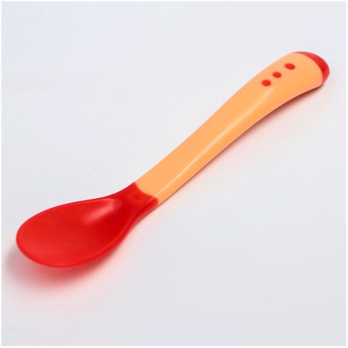 Термоложка детская для кормления, цвет красный/розовый артикул анонс 2300120