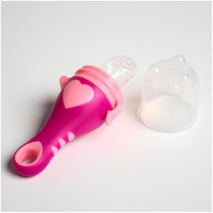 Картинка Ниблер для прикорма, с силиконовой сеточкой «Сердечко», цвет розовый (№2272517) от магазина Мир детей Товары для Новорожденных