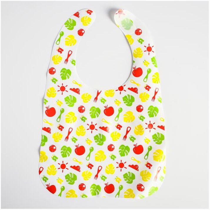 № 4604269 Набор нагрудников для кормления «Вкусная история» непромокаемых на липучке, 3 шт.