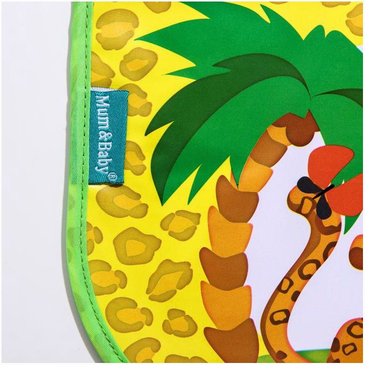 № 5035218 Нагрудник для кормления «ТРЕНД. Леопард» непромокаемый на завязках