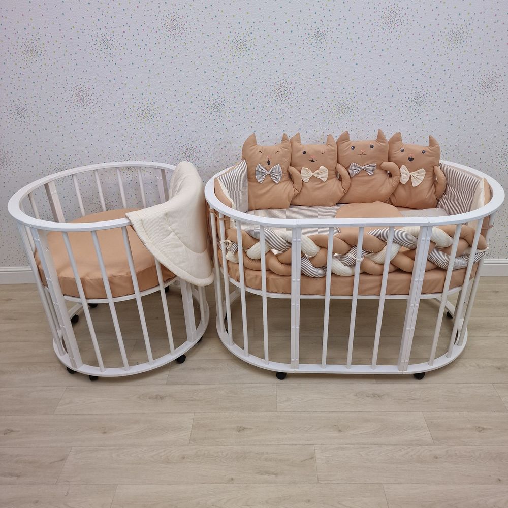 КПБ 16 пр (борт + пододеяльник + 2 одеяла + наволочка + подушка + 2 простынки (бязь) артикул анонс 1188-О-1бб_02