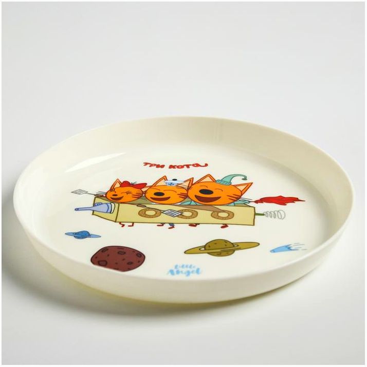 Картинка Детская тарелка ТРИ КОТА «Космическое путешествие», 450мл (№4097678) от магазина Мир детей Товары для Новорожденных