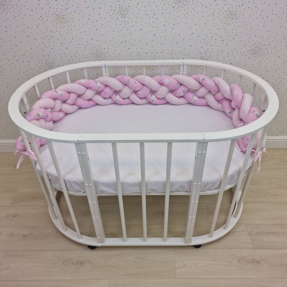 Картинка Бортик - "Коса 4х" (бязь + синтепух) (№987б) цвета в ассортименте от магазина Мир детей Товары для Новорожденных