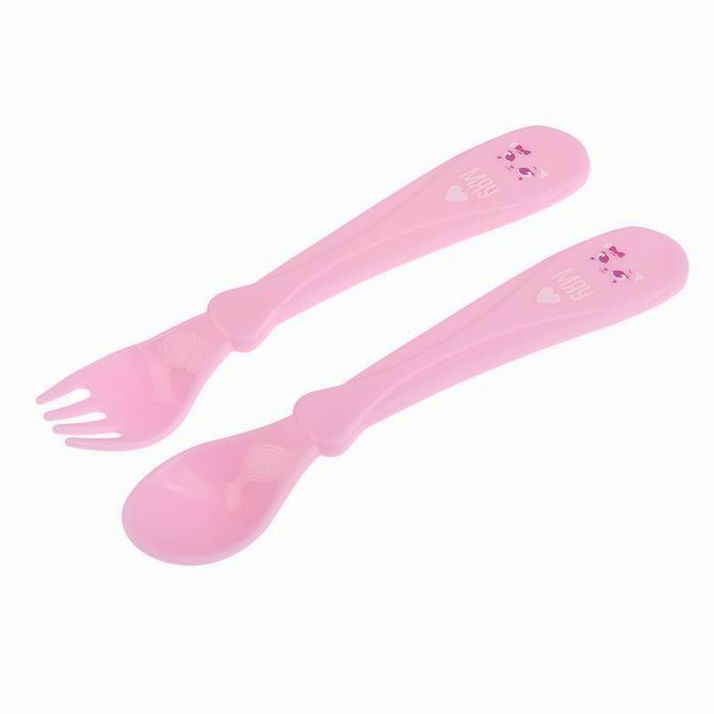 № 2618968 Столовые приборы «Кошечка Софи», 2 пр: ложка и вилка, от 5 мес., цвет розовый