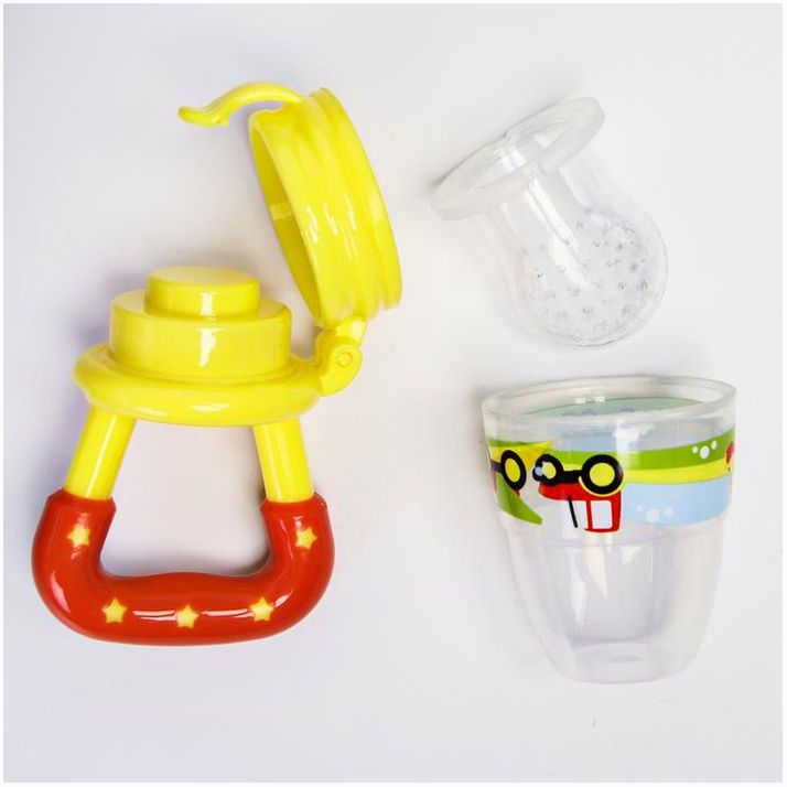 Картинка Ниблер «Наше сокровище», с силиконовой сеточкой, цвет жёлтый/оранжевый (№2357262) от магазина Мир детей Товары для Новорожденных