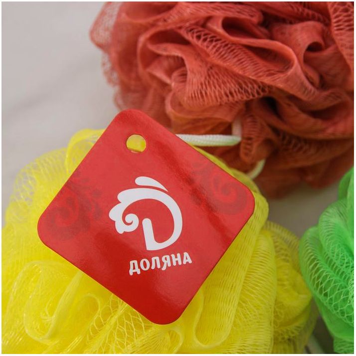 Картинка Мочалка для тела Доляна, 40 гр, цвет МИКС (№5445629) от магазина Мир детей Товары для Новорожденных