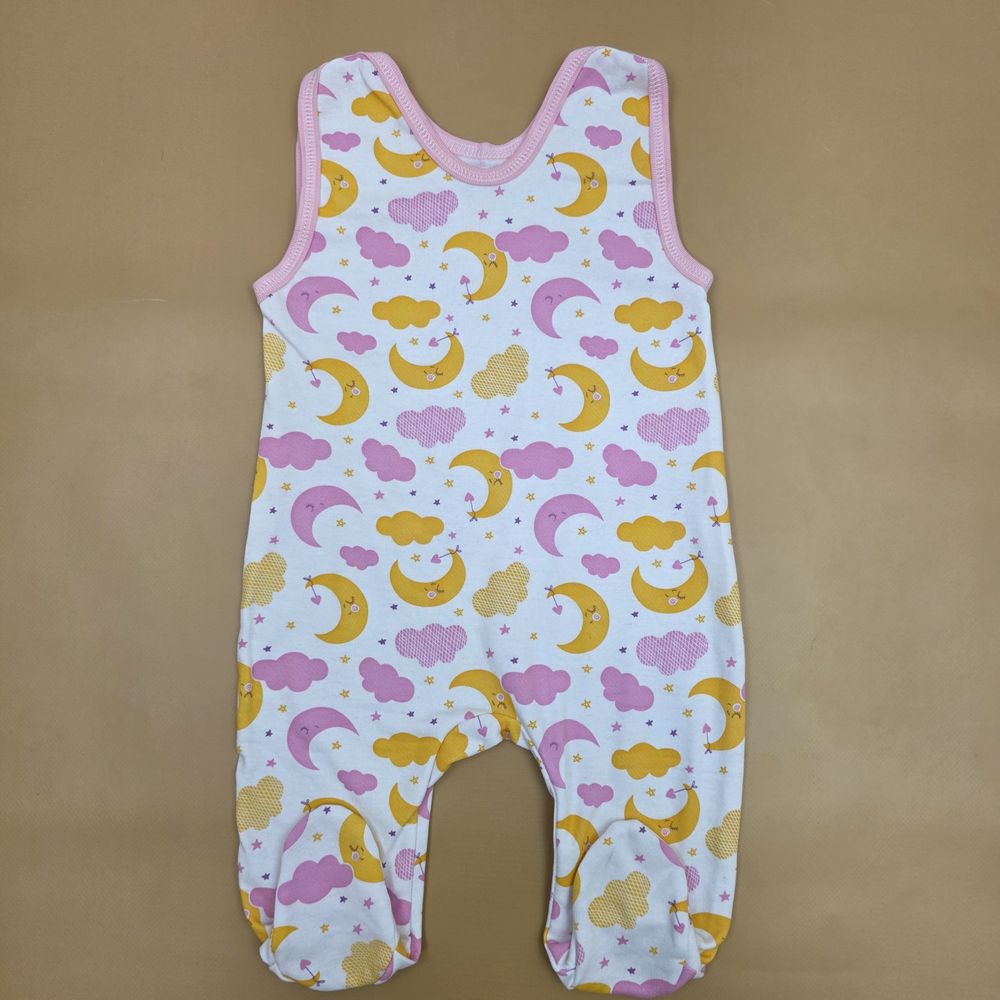 Ползунки на лямках №6 (футер, кнопки плечах) артикул анонс 16129-68МД