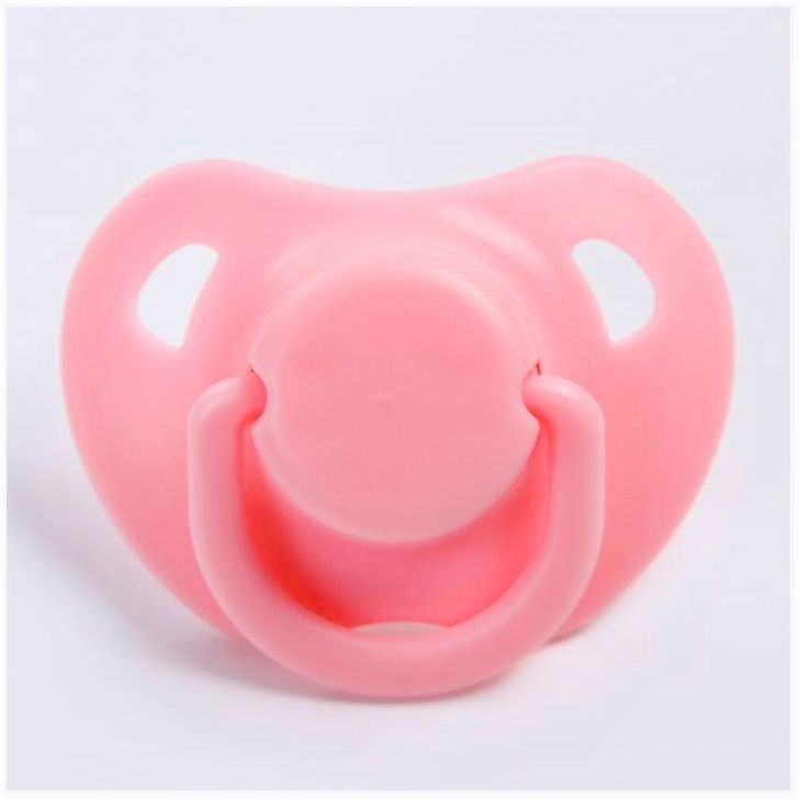 Картинка Пустышка классическая, с колпачком и держателем, в контейнере, от 0 мес., цвет розовый (№4482634) от магазина Мир детей Товары для Новорожденных