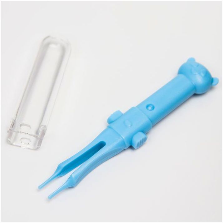 № 5276561 Пинцет для чистки носа, детский, с колпачком, цвет МИКС