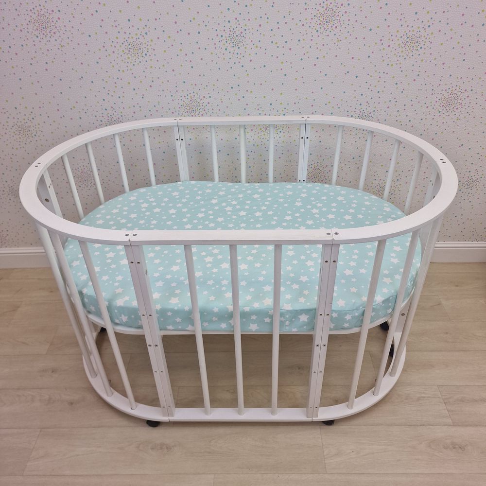 Простыня на резинке на овальную кровать (бязь) артикул анонс 257_11