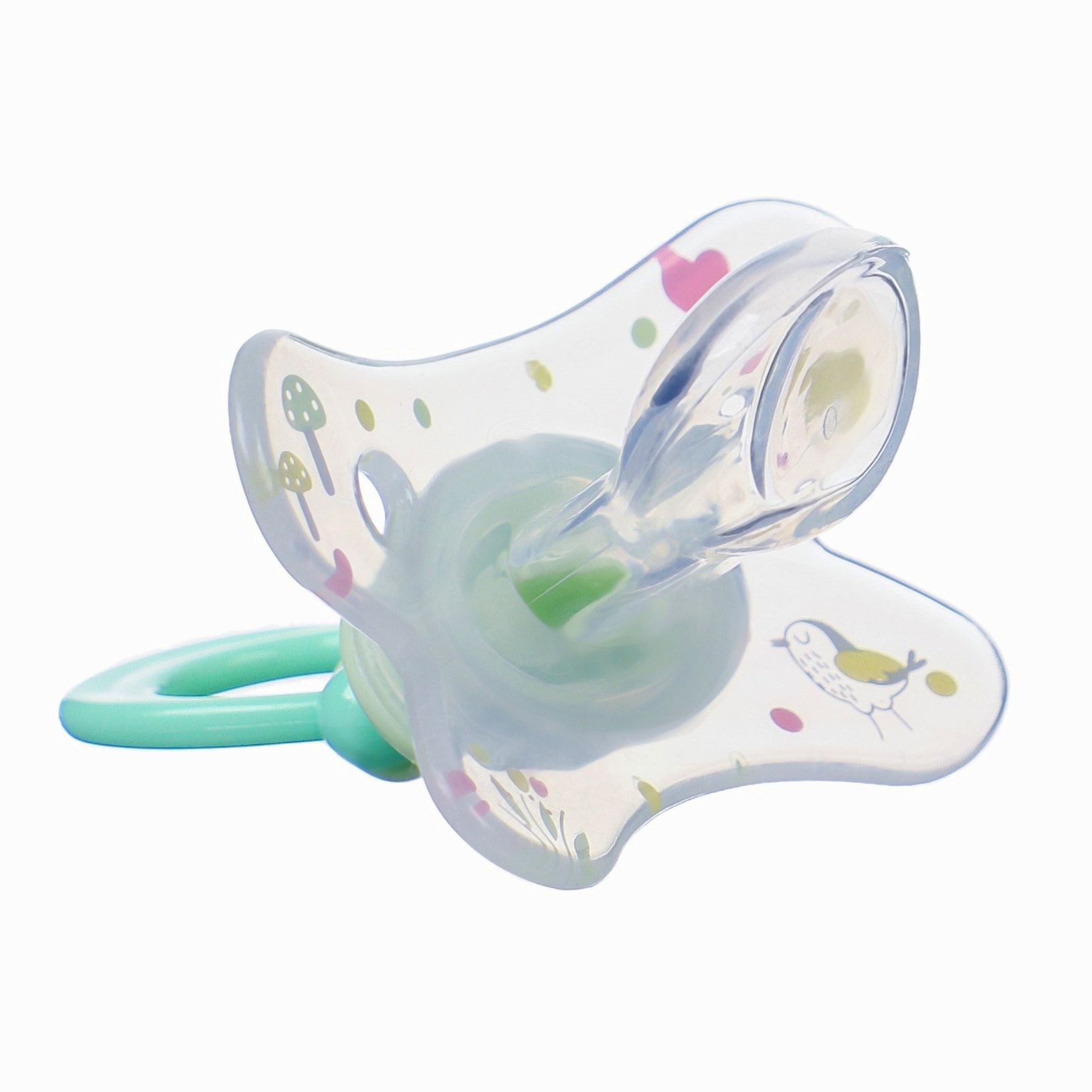 Картинка Набор Соска - пустышка с держателем, SL, ОРТД +12 мес., с колпачком «Зайка», зеленый (№9844080) от магазина Мир детей Товары для Новорожденных