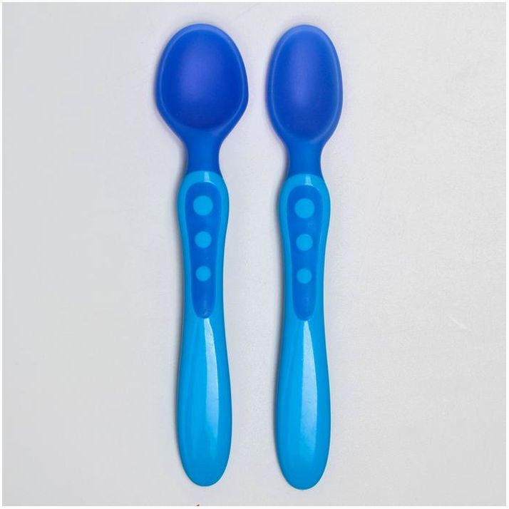 Картинка Набор ложек для кормления, 2 шт., в контейнере для хранения, цвет МИКС (№3978647) от магазина Мир детей Товары для Новорожденных