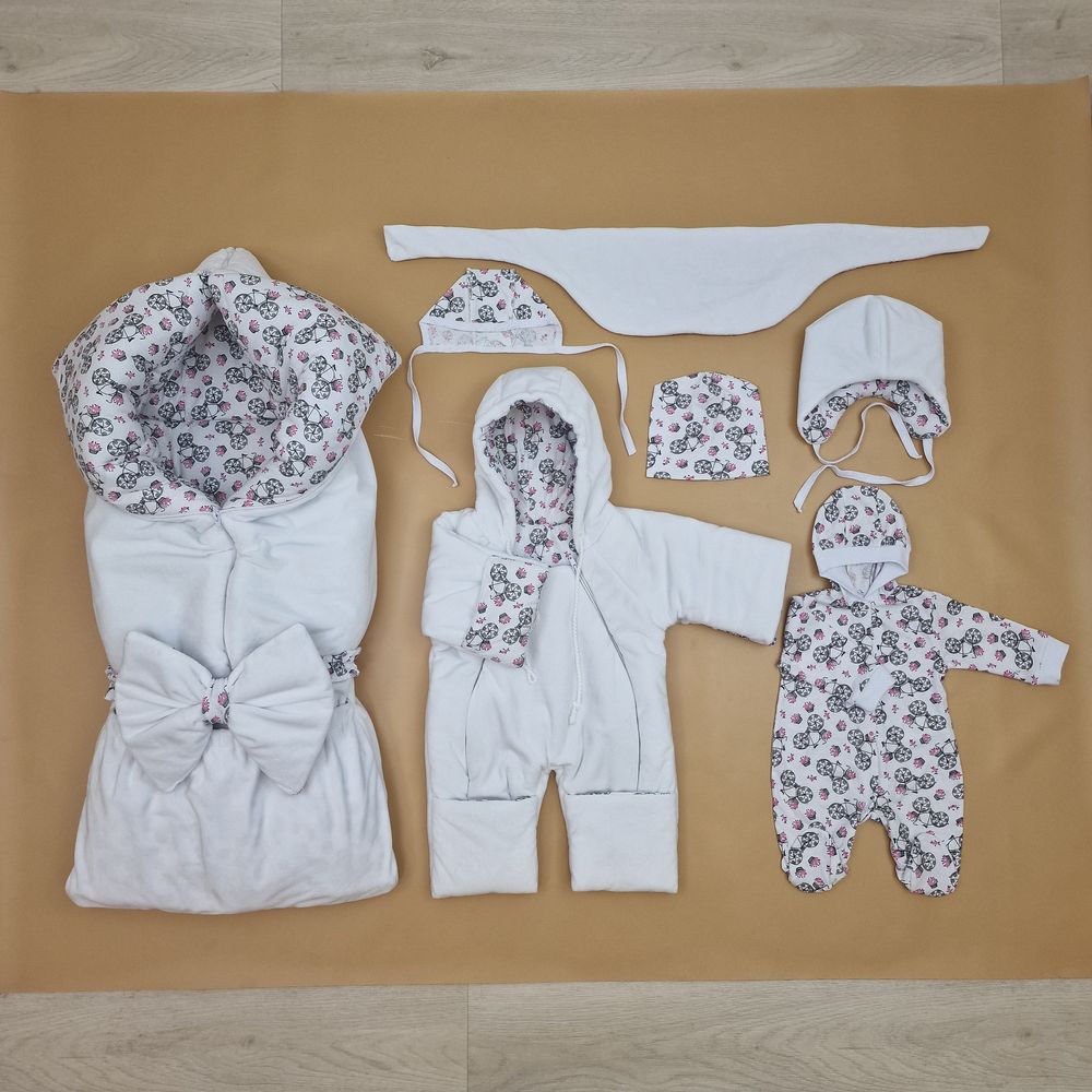Комплект кв (одеяло трансформер+бант-подушка+2 комбинезона+2 шапочки+шарф) артикул анонс 7260-0-2_12