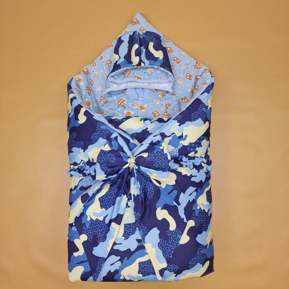 Комплект на выписку 3 пр: одеяло+шапочка+бант артикул анонс 1892д-2-2_у_13