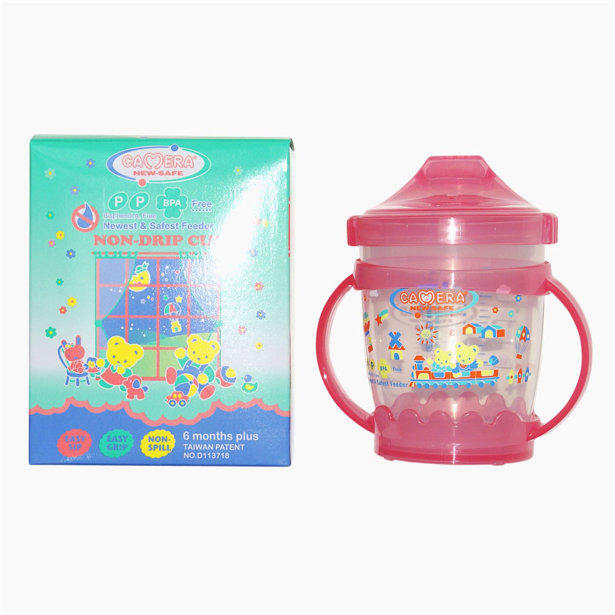 Поильник с крышкой (цветной пластик) артикул анонс 53006к