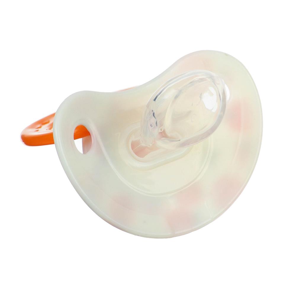 Картинка Соска - пустышка силиконовая ортодонтическая «Божья коровка», от 3 мес., с колпачком, цвет оранжевый (№9485957) от магазина Мир детей Товары для Новорожденных