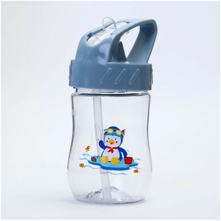 Картинка Поильник с силиконовой трубочкой, 180 мл., цвет МИКС (№4477747) от магазина Мир детей Товары для Новорожденных