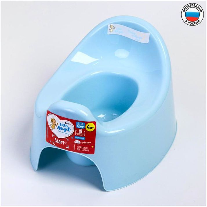Горшок детский Follow Me, цвет голубой пастельный артикул анонс 597090