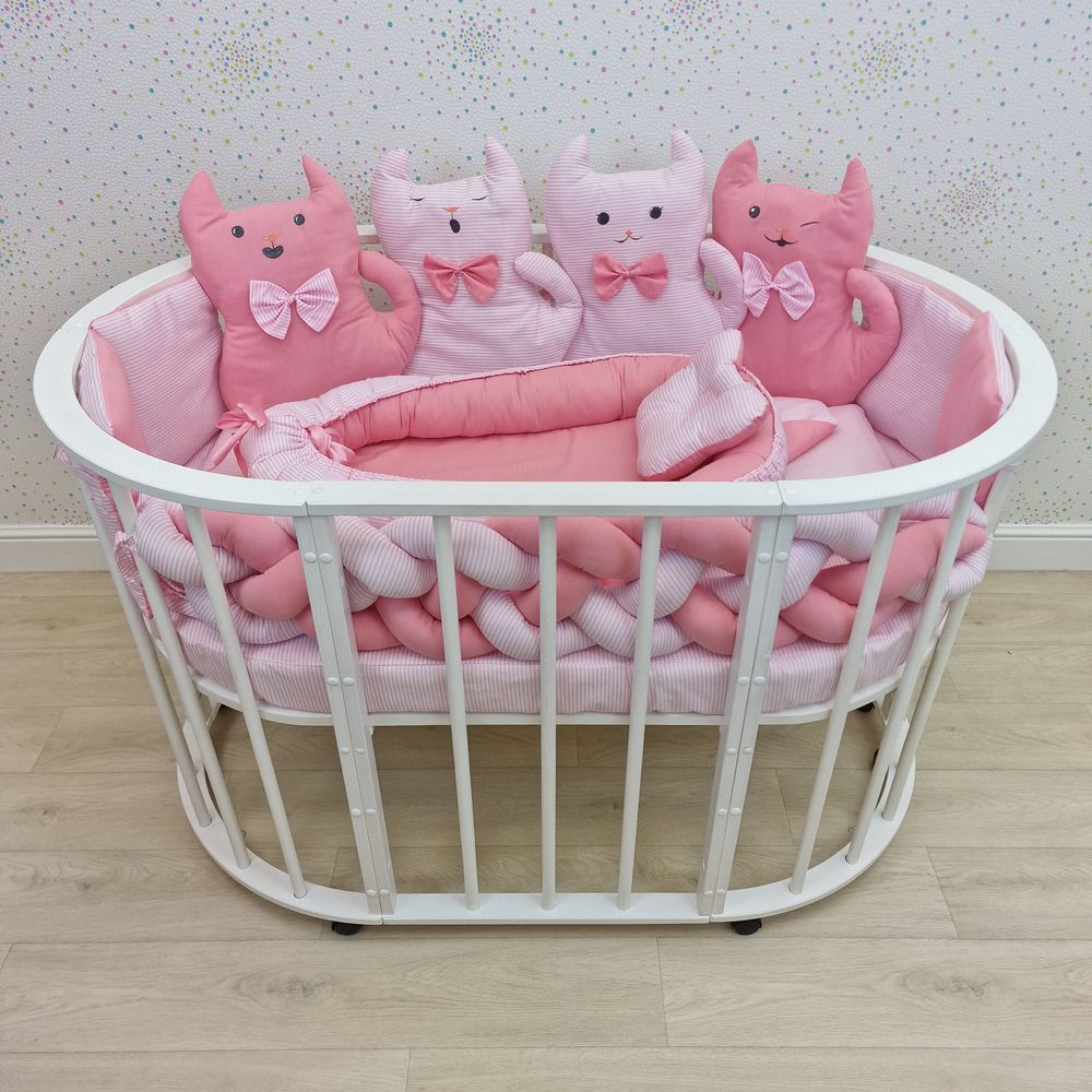 КПБ 16 пр (борт + пододеяльник + одеяло + наволочка + 2подушки + простынь + гнездо (бязь) артикул анонс 1172-0-1бб_09