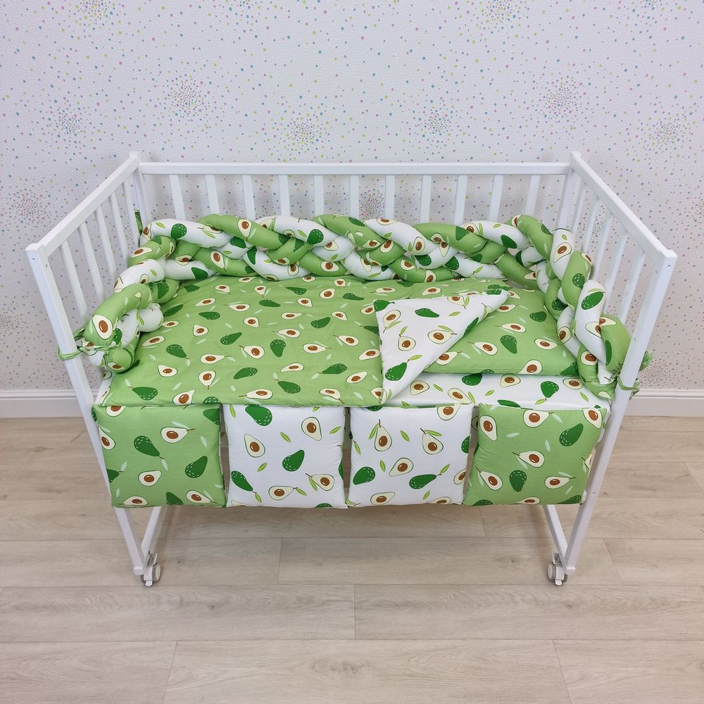 КПБ 10 пр (борт + пододеяльник + одеяло + наволочка + подушка + простынь (бязь) коса артикул анонс 1156-0-1бб_03