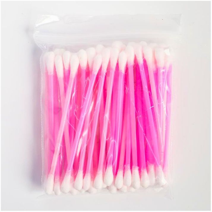 Картинка Ватные палочки, пакет 50 шт., пластик, цвет МИКС (№650728) от магазина Мир детей Товары для Новорожденных