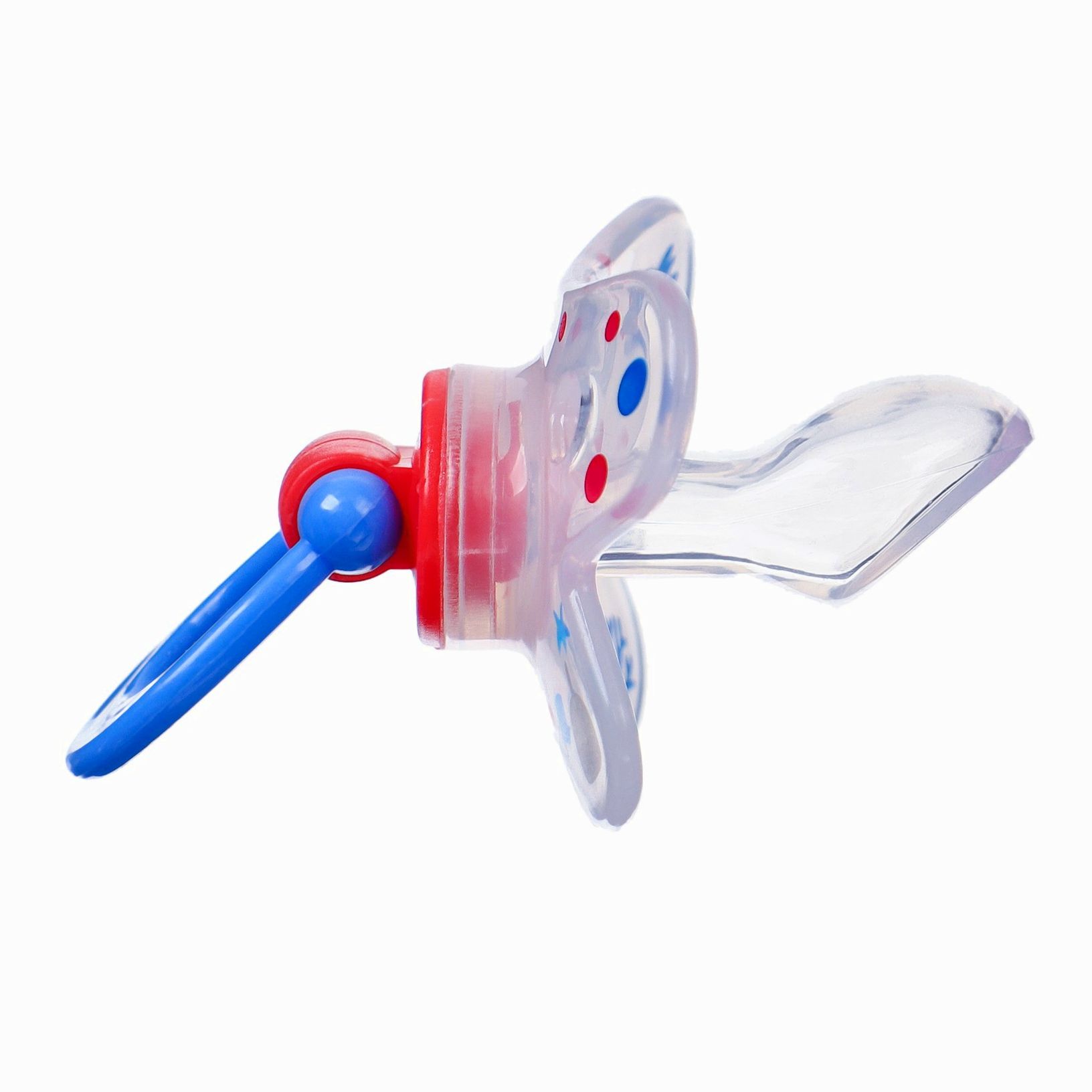 № 9844084 Соска - пустышка, SL, ОРТД +12мес., с колпачком «Зайка», синий