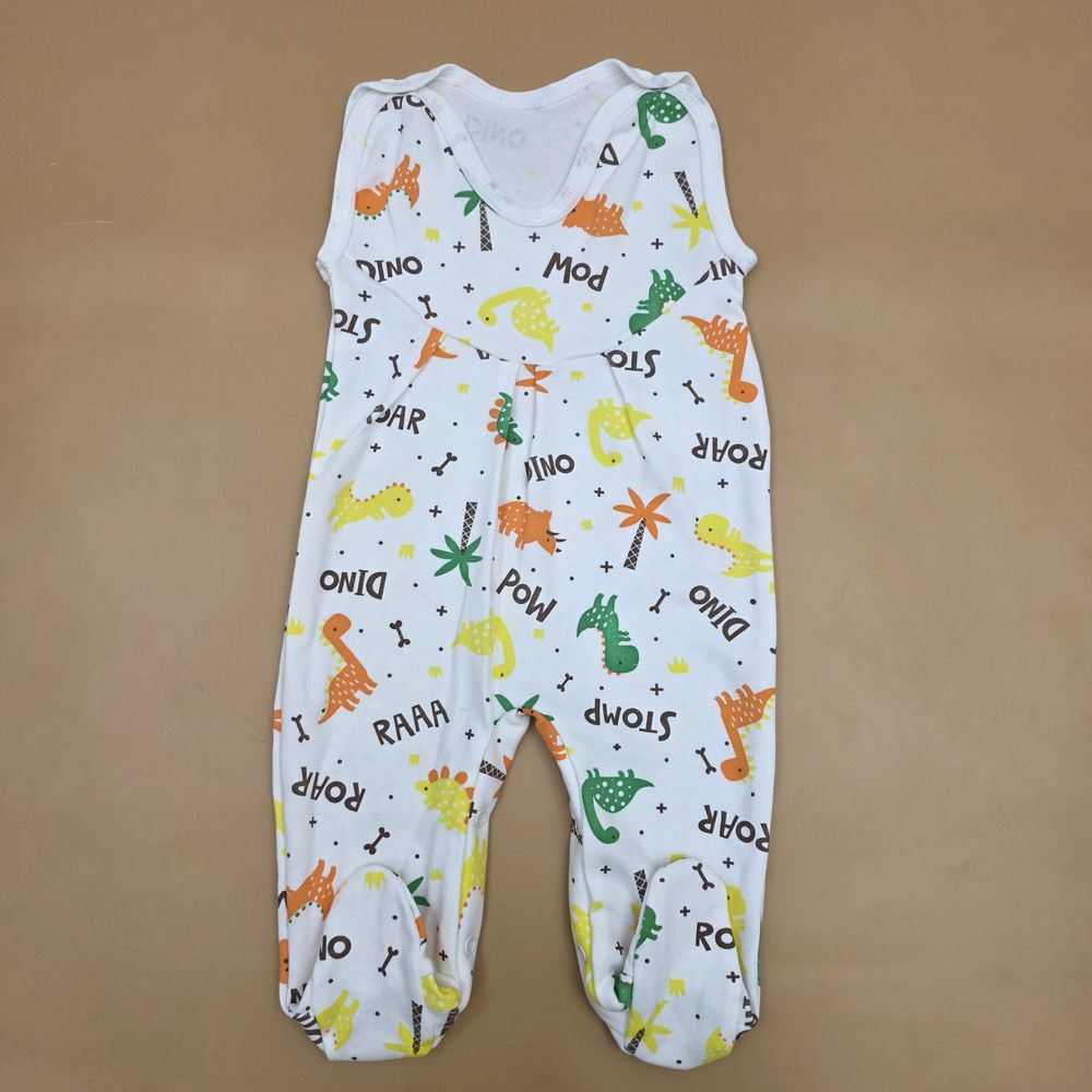 Ползунки на лямках №5 (интерлок, кнопки снизу и на плечах) артикул анонс 16114-68МД