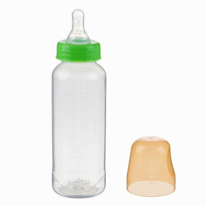 № 2969754 Бутылочка для кормления детская классическая, 250 мл, от 0 мес., цвет зелёный