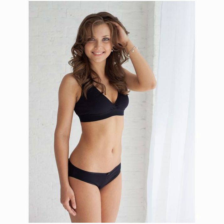 № 5224263 Топ до-послеродовый Anna, цвет черный, размер 80-D