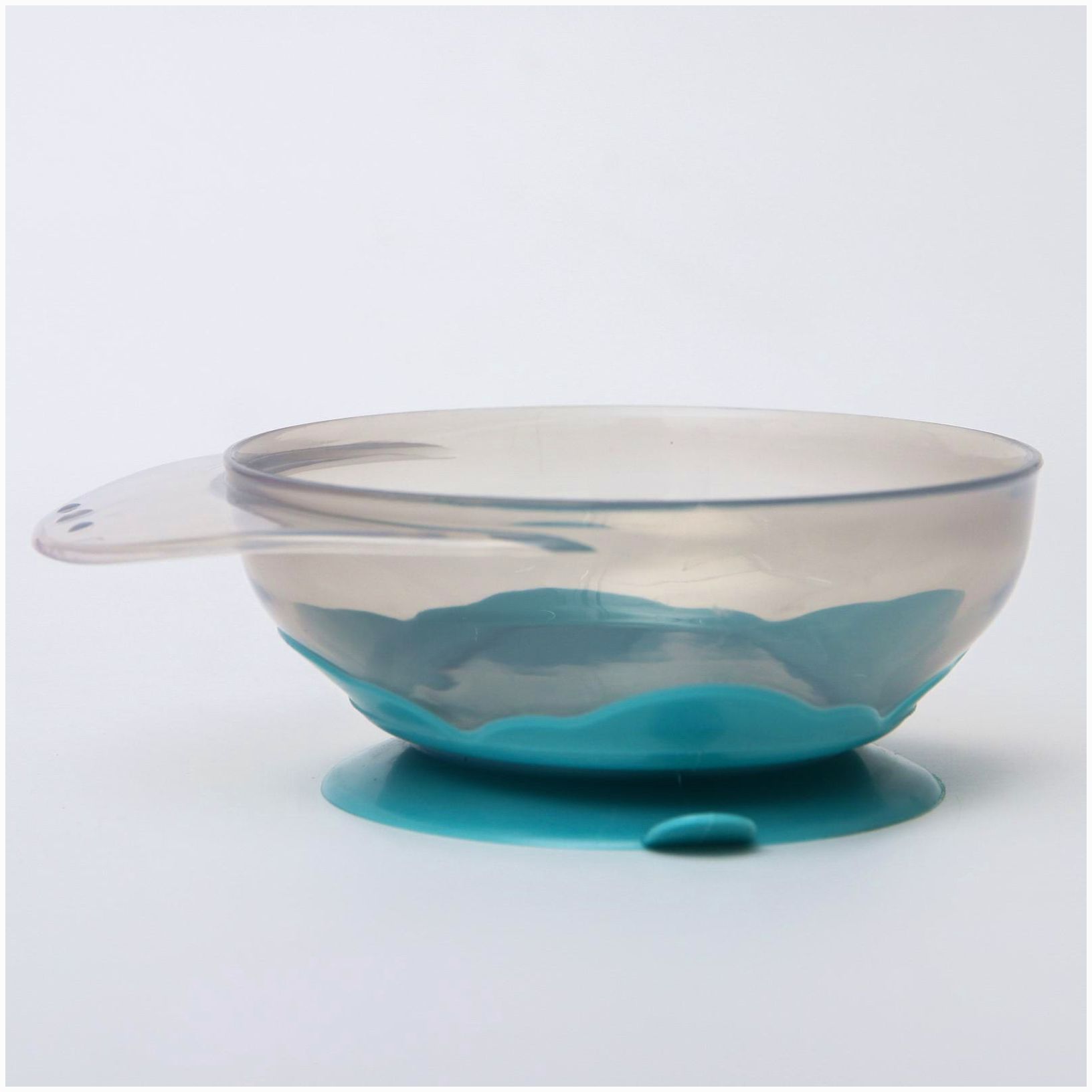 Картинка Набор для кормления: миска на присоске, с крышкой + ложка, цвет бирюзовый, 400 мл (№4770840) от магазина Мир детей Товары для Новорожденных