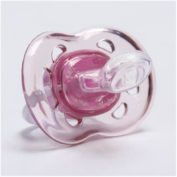 Картинка Соска - пустышка ортодонтическая, силикон, +6 мес., с колпачком, цвет фиолетовый (№4780672) от магазина Мир детей Товары для Новорожденных