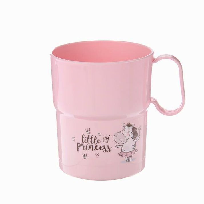 Картинка Кружка детская пластиковая с аппликацией, 300 мл, цвета МИКС (№1240422) от магазина Мир детей Товары для Новорожденных