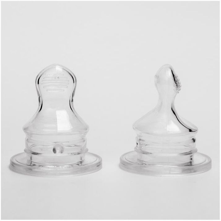 Картинка Соска для бутылочки, 2шт., +3мес., средний поток, классическое горло 35мм. (№4803536) от магазина Мир детей Товары для Новорожденных