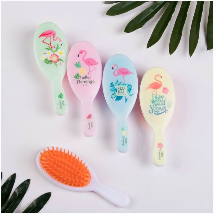 Расчёска-мини массажная, 4,5 ? 13 см, цвет МИКС артикул анонс 3718965