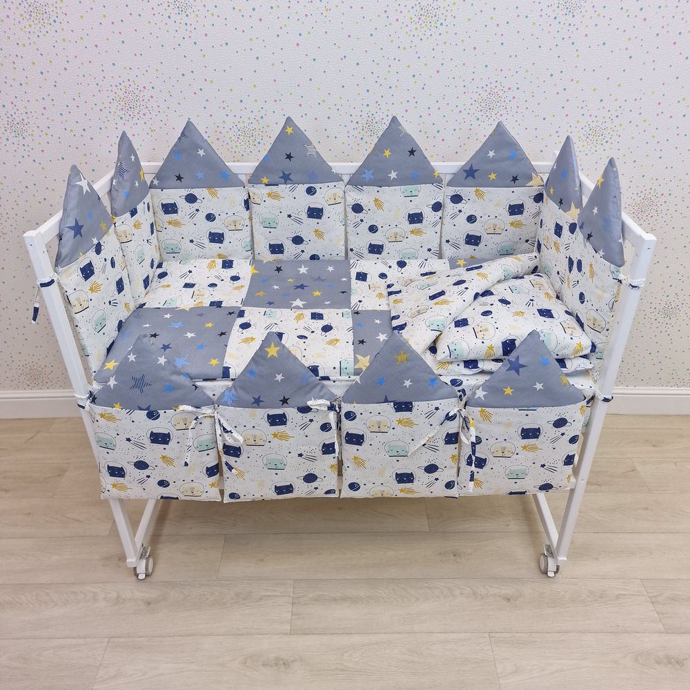 КПБ 17 пр (борт + пододеяльник + одеяло + наволочка + подушка + простынь (бязь) 