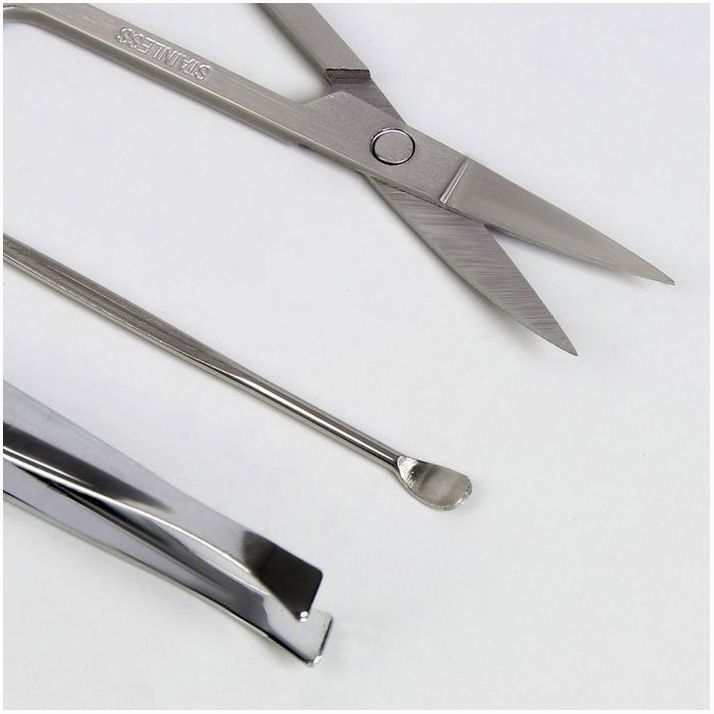 Картинка Набор маникюрный «Париж», 6 предметов, в футляре, рисунок МИКС (№1498206) от магазина Мир детей Товары для Новорожденных