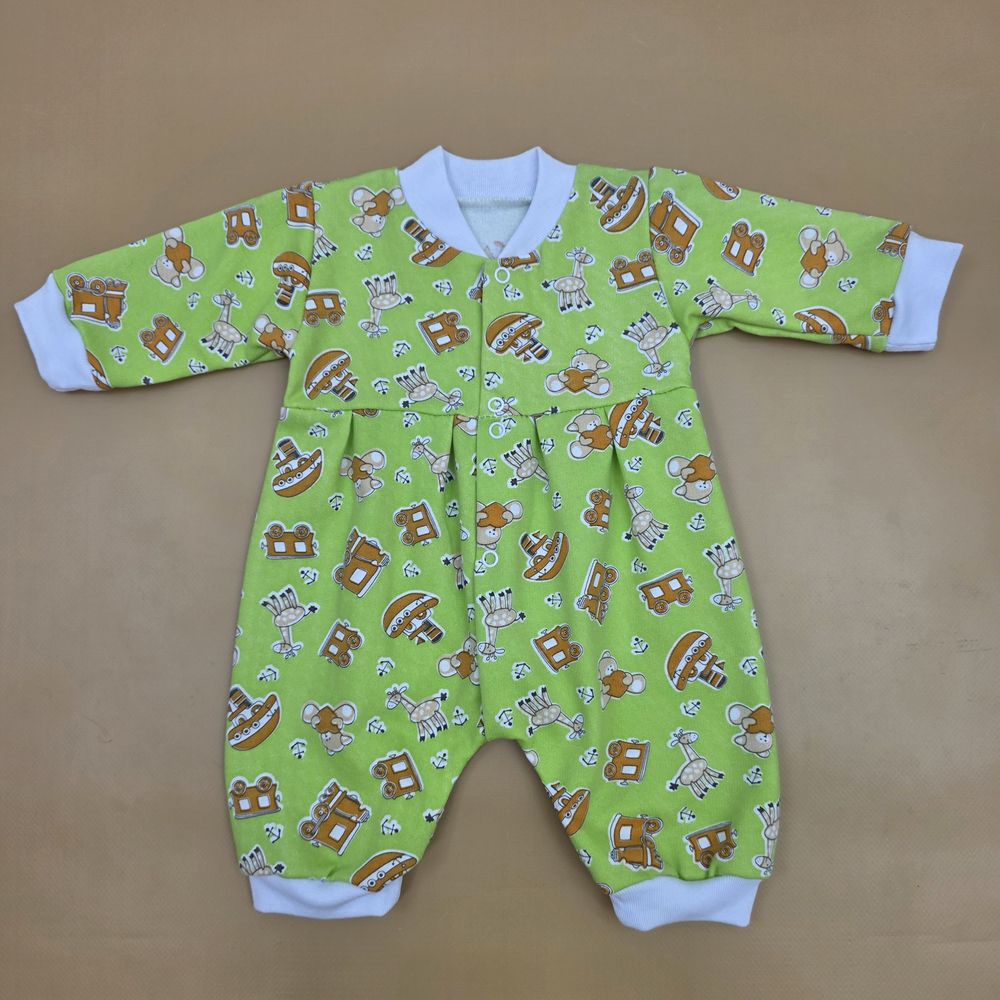 Комбинезон №1 (футер, кнопки спереди, открытые ручки и ножки) артикул анонс 0305-62МД