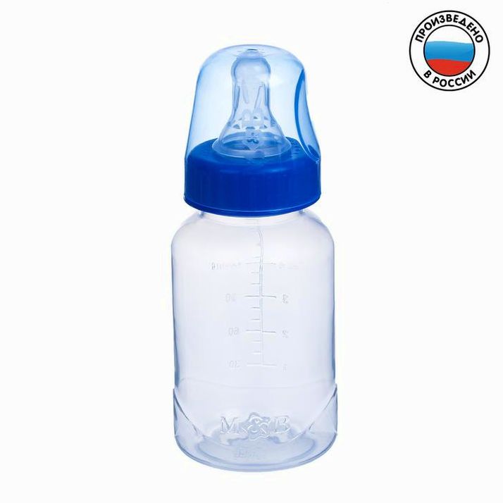 Бутылочка для кормления, классическое горло, 150 мл., от 0 мес., цвет синий артикул анонс 2969792