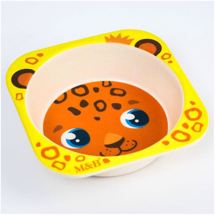 № 5083888 Миска из бамбука детская «Малышня», 14х14х4, виды МИКС