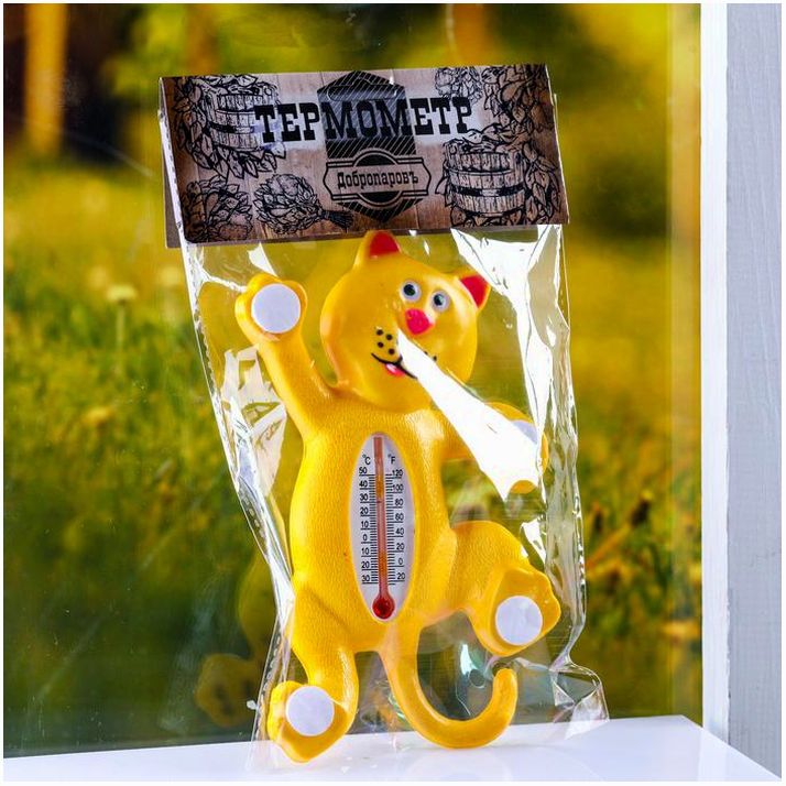 Пластиковый термометр оконный 