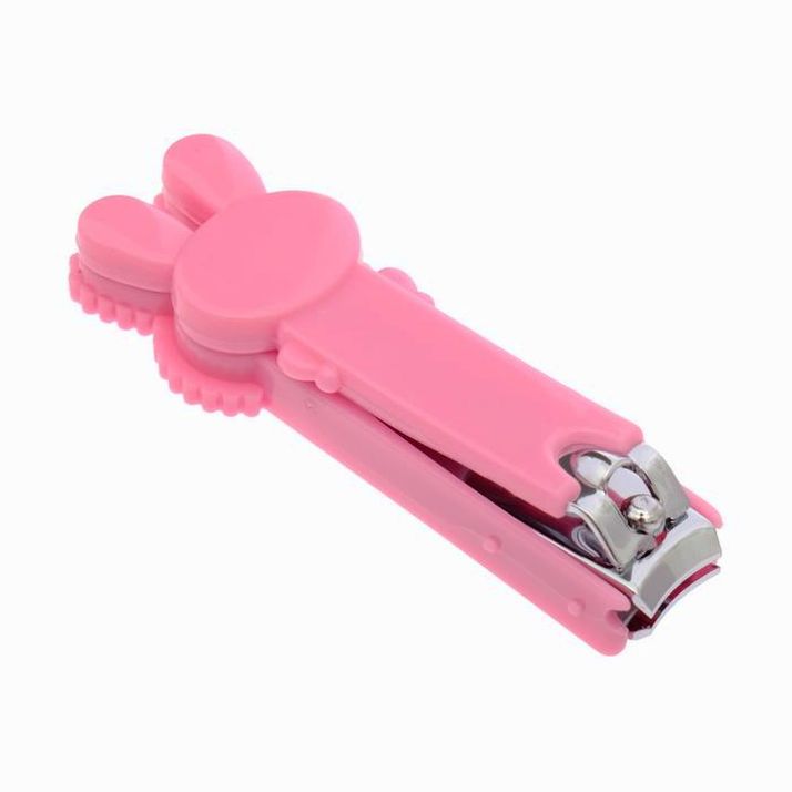 Кусачки-книпсер для ногтей детские маникюрные «Зайка», от 0 мес., цвет розовый артикул анонс 2849320
