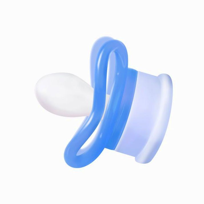 Картинка Соска - пустышка силиконовая MEPSI анатомическая 6+ мес., голубая (№10062588) от магазина Мир детей Товары для Новорожденных