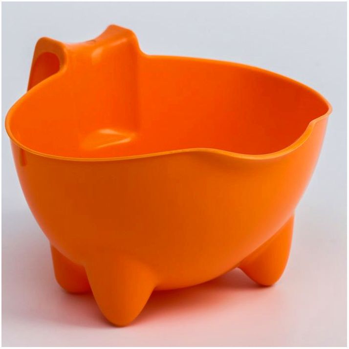 Ковш для купания и мытья головы, банный ковшик, хозяйственный «Буль-Буль», 600 мл., цвет МИКС артикул анонс 6537467