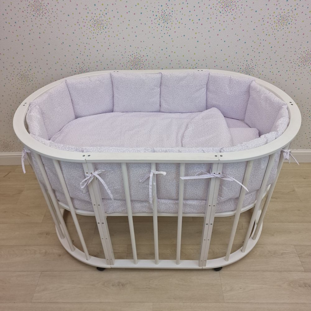 КПБ 19 пр (борт + пододеяльник + 2 одеяла + наволочка + подушка + 2 простыни (бязь) 12кв артикул анонс 1149-О-1бб_08